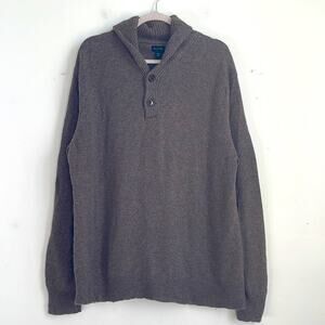 J. Crew lambs wool blend shawl collar pullover sweater sz XXL